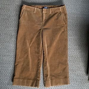 Lands end corduroy cropped pants